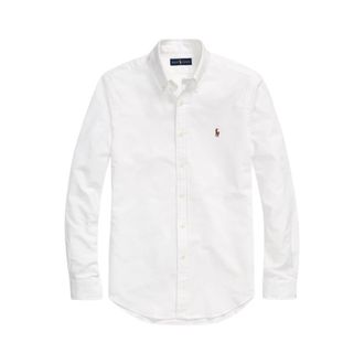 Polo Ralph Lauren Wit overhemd - Heren - Casual Overhemden - Wit - XL - Katoen - Overhemden