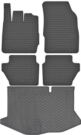 OEM Juego De Alfombrillas De Goma Para Coche Y Alfombrilla Para Maletero Para Ford Fiesta Mk7 Vi Hatchback (2008-2017)