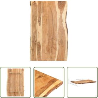 vidaXL Piano da cucina in acacia - Piano del Tavolo in Legno Massello di Acacia 100x(50-60)x3,8 cm