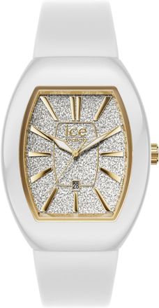 Ice Watch Ice Watch Ice Boliday - Dome - White Glitter Gold Womens 024033 Silicone - One Size