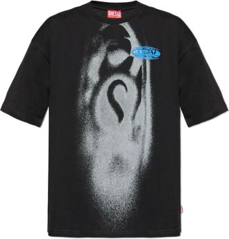 Diesel Hombre, Camisetas, Negro, Talla: 2XL