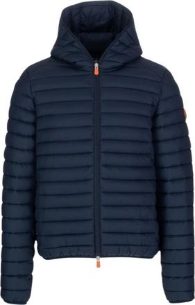 Save The Duck Heren Donkerblauwe Nylon Jas - Heren - Winterjassen - Blauw - 2XL - Nylon - Jassen