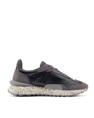 Duuo Vegan Sneaker for Men and Women | Sensei Moon Metallic Effect | Sustainable Casual Style Footwear with Recycled TPU Sole and Eco Friendly Insole, Blac