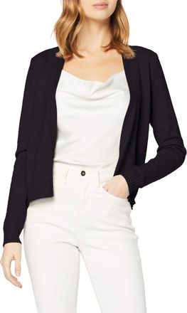 Vila Womens Viril Short L/S Knit Cardigan Noos Cardigan, Black, XL