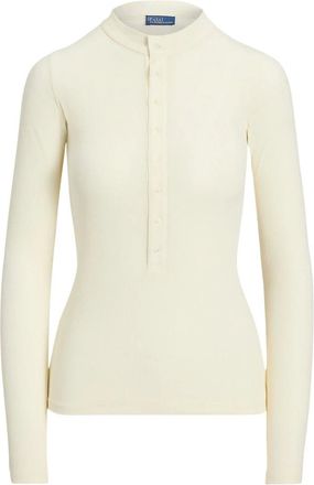 Polo Ralph Lauren Truien & Vesten, Dames, Wit, M, Katoen, Katoenen ribgebreide trui