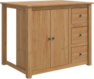 vidaXL Juego De Isla De Cocina 2 Uds. Panama Cera De Miel Pino Macizo Vidaxl