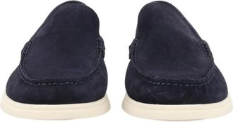 BOSS Blue Slip-On Cowhide Loafers