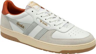 Gola Hawk Sneaker in White/Smoke/Moody Orange at Nordstrom, Size 10.5
