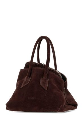 The Attico Womens Chocolate Suede Mini La Passeggiata Handbag Lightchocolate Borse A Mano Bag