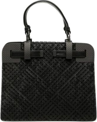Bottega Veneta Pre-owned Vintage Handbag - Dames - Vintage Handtas - Zwart - ONE Size - Leer - Vintage