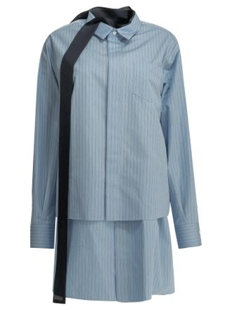 sacai korte overhemdjurk