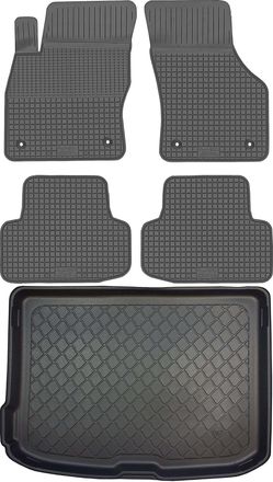 OEM Juego De Alfombrillas De Goma Para Coche Y Maletero Para Audi A3 8v Sportback Hatchback (01.2013-03.2020)