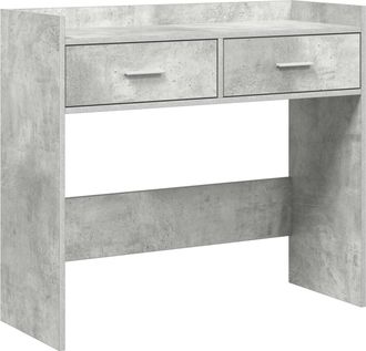 vidaXL Mesa Consola Gris Hormig&oacute;n 90 X 35 X 80 Cm Madera De Ingenier&iacute;a Vidaxl