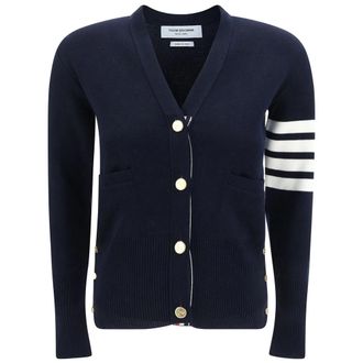 Thom Browne Striped-sleeve Button Cardigan