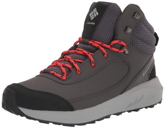 Columbia Mens Trailstorm Peak Mid Hiking Shoes, Dark Grey/Spicy, 11 UK