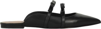 Red Valentino Elegante Klompen - Dames - Slip ons - Zwart - 36 EU - Leer - Schoenen
