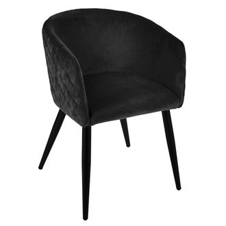 Atmosphera Sill&oacute;n &laquo;marlo&raquo; - Negro - Terciopelo Atmosphera Cr&eacute;ateur DInt&eacute;rieur