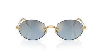 Ray-Ban 0RB3929 Metal Round-Frame Sunglasses - Gold