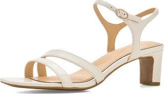 Rockport Teddy Womens Dress Sandals Cream Leather : 9.5 W (C)