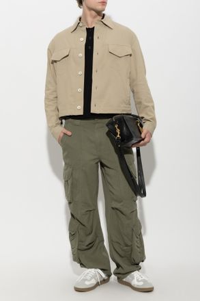 Balmain Jacket With Pockets, Mens, Beige