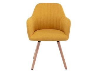 VENTE-UNIQUE.COM Silla poli&eacute;ster mostaza