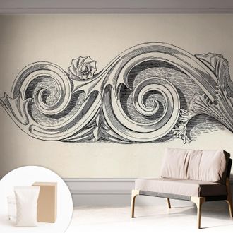 Tulup Carta Da Parati - Murale Alla Moda Decorazione - Camera Da Letto - Con Colla Gratuita Ornamento Per Piante 312x219 Cm