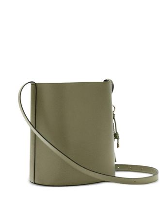 Furla small Roxie leather bucket bag - women - Calf Leather/Polyester/Calf Leather - One Size - Green