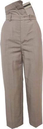 Fendi Pantaloni a vita alta - Toni neutri