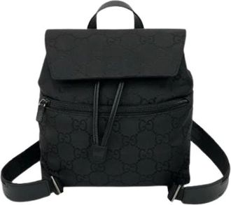 Gucci Pre-owned Backpacks, female, Black, Size: ONE SIZE Pre-owned Backpack