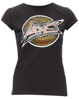 Loewe Crystal Logo T-Shirt, Size Int Xs (Authentic Pre-Loved)