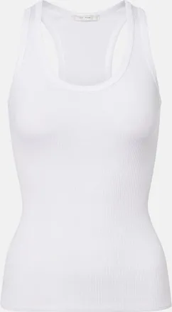 The Row Cendrea ribbed-knit cotton tank top
