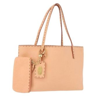 Fendi Pre-owned Vintage Tote Bag - Dames - Vintage Shopper - Oranje - ONE Size - Leer - Vintage
