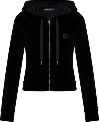 Dolce & Gabbana Mujer, Sudaderas, Negro, Talla: S