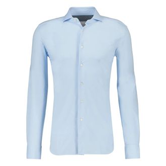 Xacus Lichtblauw Overhemd Lange Mouw - Heren - Casual Overhemden - Blauw - XS - Overhemden
