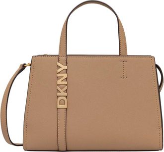 DKNY Avril Crossbody - Dames - Handtassen - Beige - ONE Size - Leer - Tassen