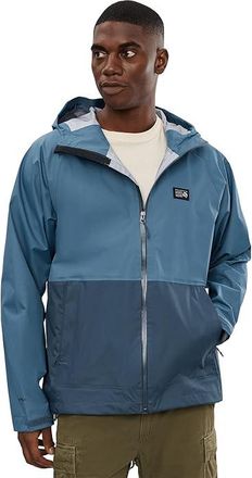 Mountain Hardwear Thresholdtm Jacket Mens Clothing Adriatic Blue/Moon Blue : 2XL, Nylon