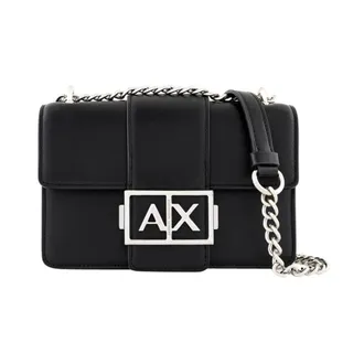 A|X Armani Exchange Shoulder Bag with Metal Logo
