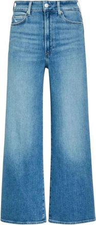 Paige Wide Jeans - Dames - Loose Fit Jeans - Blauw - W30 - Jeans