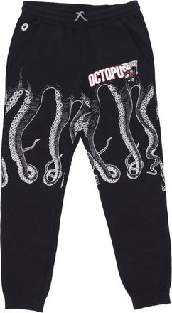 Octopus Zwarte Atletische Trainingsbroeken Lichtgewicht Trainingspak - Heren - Sweatpants - Zwart - XL - Katoen - Broeken