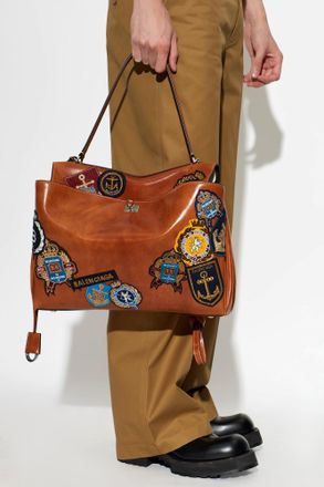 Balenciaga Handbag Rodeo Large, Mens, Brown