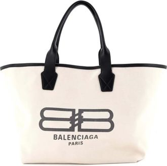Balenciaga Cities Jumbo Printed Canvas Large tote bag - Toni neutri