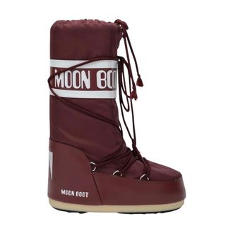 Moon Boot Moon Boot, Winter Boots, female, Purple, Size: 5 US Icon Nylon Boots
