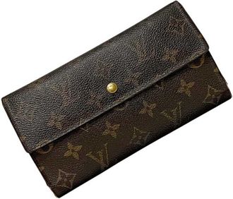 Louis Vuitton Brown Monogram Monogram Long Wallet (Tri-Fold) (Pre-Owned)