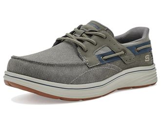 Skechers Troutt - Davey Mens Shoes Grey : 10.5 EE - Wide, Canvas