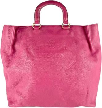 Prada Pre-owned Handbags, female, Pink, Size: ONE SIZE Pre-owned Vintage Handbag