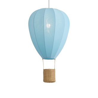 QAZQA Qazqa L&aacute;mpara Colgante Infantil Azul Globo Aerost&aacute;tico - Air