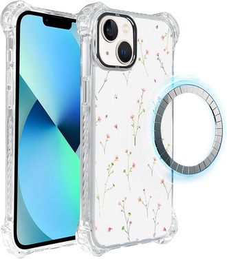OEM Funda Ibizu Dropguard Ultra Para Iphone 13 Con Magsafe, Dise&ntilde;o Pastel Bloom Y Wildflower Fantasy