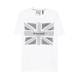 John Richmond T-Shirts, male, White, Size: XS Youssou T-Shirt