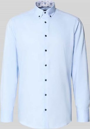 Olymp Regular Fit Business-Hemd mit Button-Down-Kragen in Bleu, Gr&ouml;&szlig;e 39