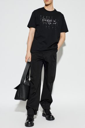 Givenchy T-shirt With Print, Mens, Black